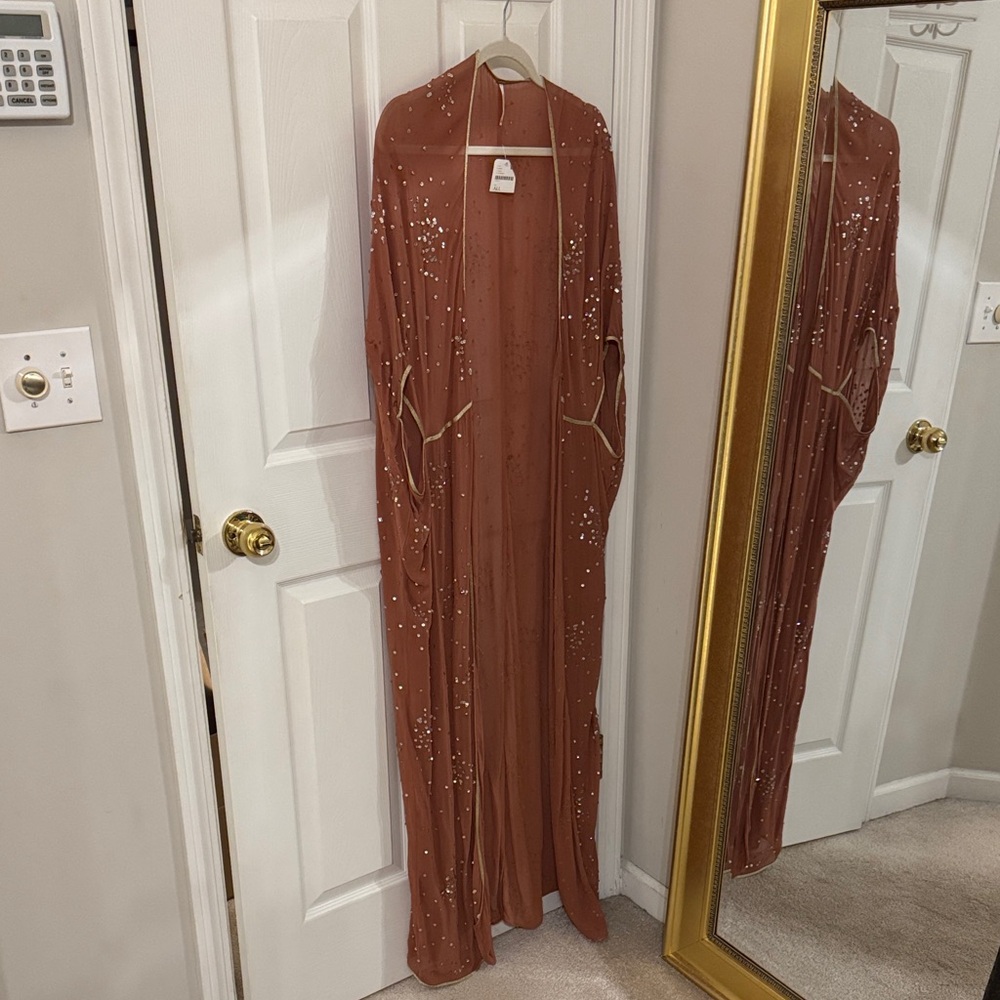 NWT Free People sheet sequins duster